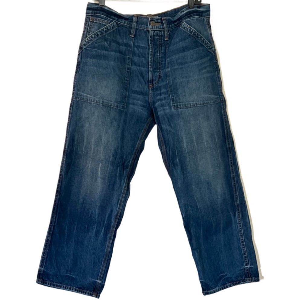 J Crew High-rise patch pocket straight-leg jean in indigo - Picture 9 of 9